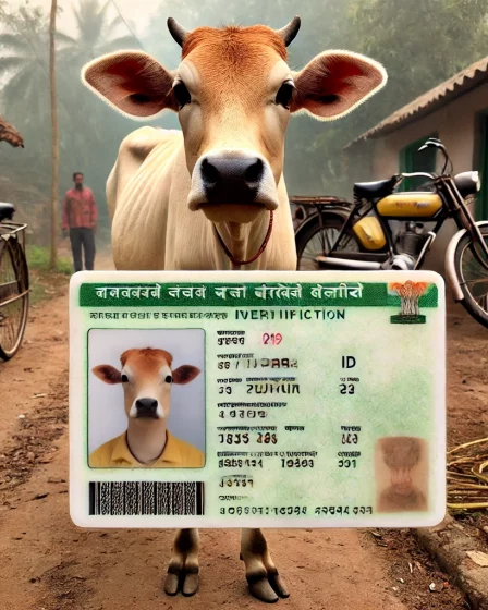 Na Índia, vacas têm documento de identidade