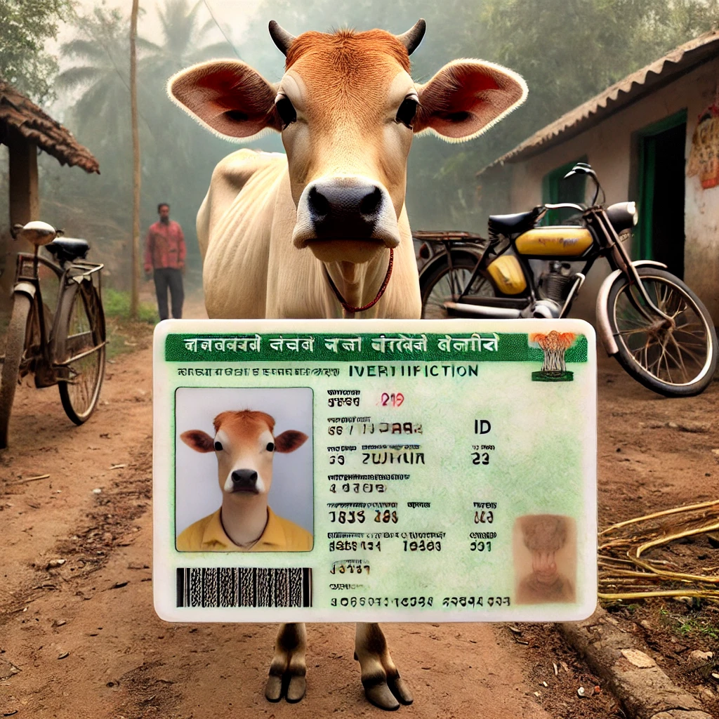 Na Índia, vacas têm documento de identidade
